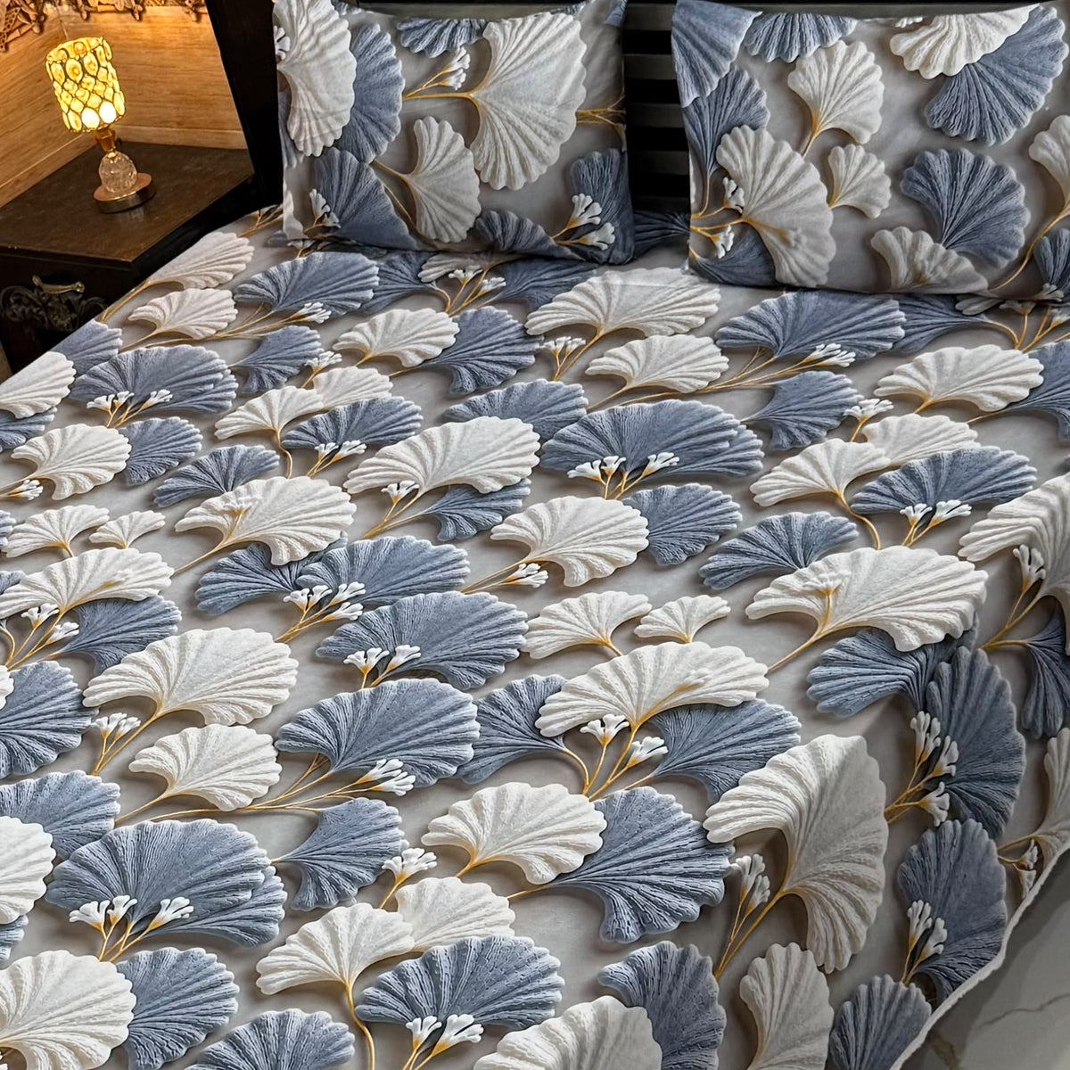 Real Imported 9D-Micro Cotton Double Bedsheet Set – With 2 Pillow Covers