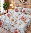 Real Imported 9D-Micro Cotton Double Bedsheet Set – With 2 Pillow Covers